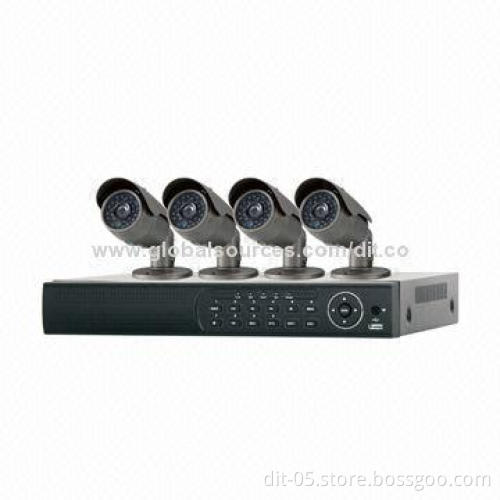4CH H.264 Full D1 DVR Kit, Motion Detection, Mobile Monitoring, PTZ Control